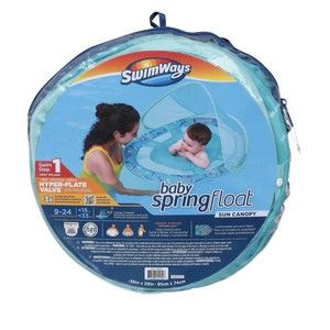 NEW SwimWays Infant and Baby Spring Water Float - Blue